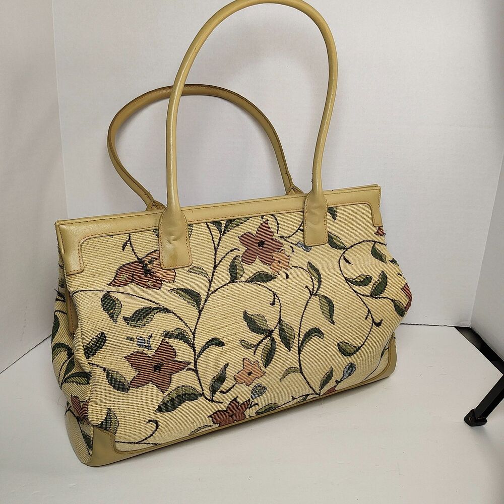 Tapestry Inspired Granny Bag w/ coin purse by "Bueno" Needlepoint Carpet